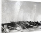 Waves Dashing Against Breakwater by Anonymous