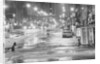 Night Flood In Midtown Street W/Cars by Anonymous