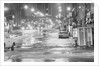 Night Flood In Midtown Street W/Cars by Anonymous