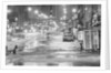 Night Flood In Midtown Street W/Cars by Anonymous