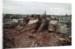 Destroyed Buildings Overflow Alleys by Anonymous