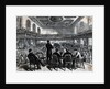 Woodcut Audience Listens To Speaker by Anonymous