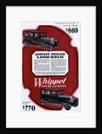 Color Advertisement for Whippet Cars with Full Cars by Anonymous