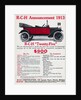 Color Advertisement for Early R-C-H Convertible by Anonymous
