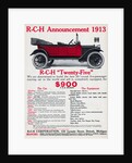 Color Advertisement for Early R-C-H Convertible by Anonymous