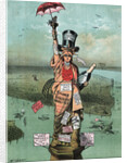 Cartoon, Statue Of Liberty with Advertising by Anonymous