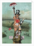 Cartoon, Statue Of Liberty with Advertising by Anonymous