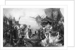 Cleopatra Sails Ashore To Meet Anthony by Anonymous