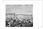 Illustration Depicting the Execution of King Louis XVI by Anonymous
