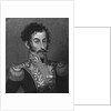 Aquatint Portrait of Simon Bolivar by Anonymous