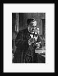 Woodcut After Louis Pasteur in His Laboratory by Albert Edelfelt