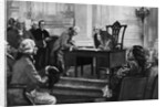 Washington Watching Man Sign Constitution by Anonymous