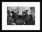 Washington Watching Man Sign Constitution by Anonymous