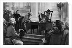 Washington Watching Man Sign Constitution by Anonymous