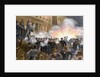 Illustration of Haymarket Riot in Chicago by T. de Thulstrup