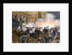 Illustration of Haymarket Riot in Chicago by T. de Thulstrup