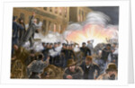 Illustration of Haymarket Riot in Chicago by T. de Thulstrup