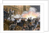 Illustration of Haymarket Riot in Chicago by T. de Thulstrup