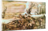 Painting of U.S. Army Soldiers in Action near Mezy by Harry Everett Townsend