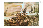Painting of U.S. Army Soldiers in Action near Mezy by Harry Everett Townsend