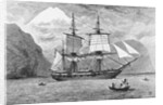 HMS Beagle in Straits of Magellan by Anonymous