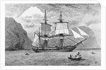 HMS Beagle in Straits of Magellan by Anonymous