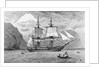 HMS Beagle in Straits of Magellan by Anonymous