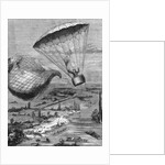 M. Garnerin In A Parachute,Illustration by Anonymous