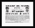 Poster For Parachute Descent Of Garnerin by Anonymous