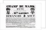 Poster For Parachute Descent Of Garnerin by Anonymous