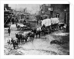 Horse Drawn Covered Wagon by Corbis