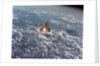 Skylab Space Station in Orbit Over Earth by Anonymous