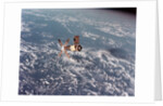 Skylab Space Station in Orbit Over Earth by Anonymous