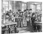 Illustration of Women Working in Telegraph Office by Anonymous