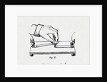 Illustration of a Hand Operating Early Telegraph by Anonymous
