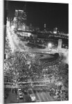 Overhead Protest @Dem Convention @Night by Anonymous