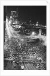 Overhead Protest @Dem Convention @Night by Anonymous