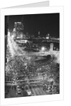 Overhead Protest @Dem Convention @Night by Anonymous
