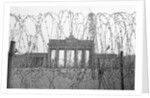 Barbed Wire and Brandenburg Gate by Corbis