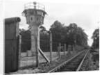 View Of East German Guard Tower & Rr by Anonymous