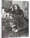 Dmitri Ivanovich Mendeleev In Laboratory by Anonymous