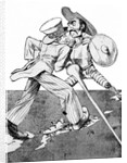 Uncle Sam and Don Quixote Face Off on Cuba by Anonymous