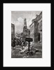 Illustration of Colonists Burning Newspaper in Street by Anonymous