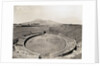 Amphitheater of Pompeii with Vesuvius in Background by Anonymous