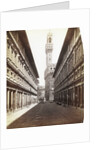 Uffizi Palace and Palazzo Vecchio Campanile by Anonymous
