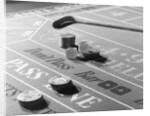 Chips & Dice on a Gambling Table by Anonymous