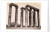 Low Angle Ruins of Corinthian Columns by Anonymous