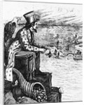 Political Cartoon of Uncle Sam Viewing Europe from Pedestal by Anonymous