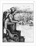Political Cartoon of Uncle Sam Viewing Europe from Pedestal by Anonymous