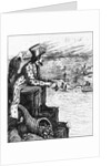 Political Cartoon of Uncle Sam Viewing Europe from Pedestal by Anonymous